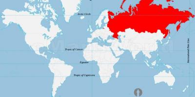 Rusia mapa de ubicación