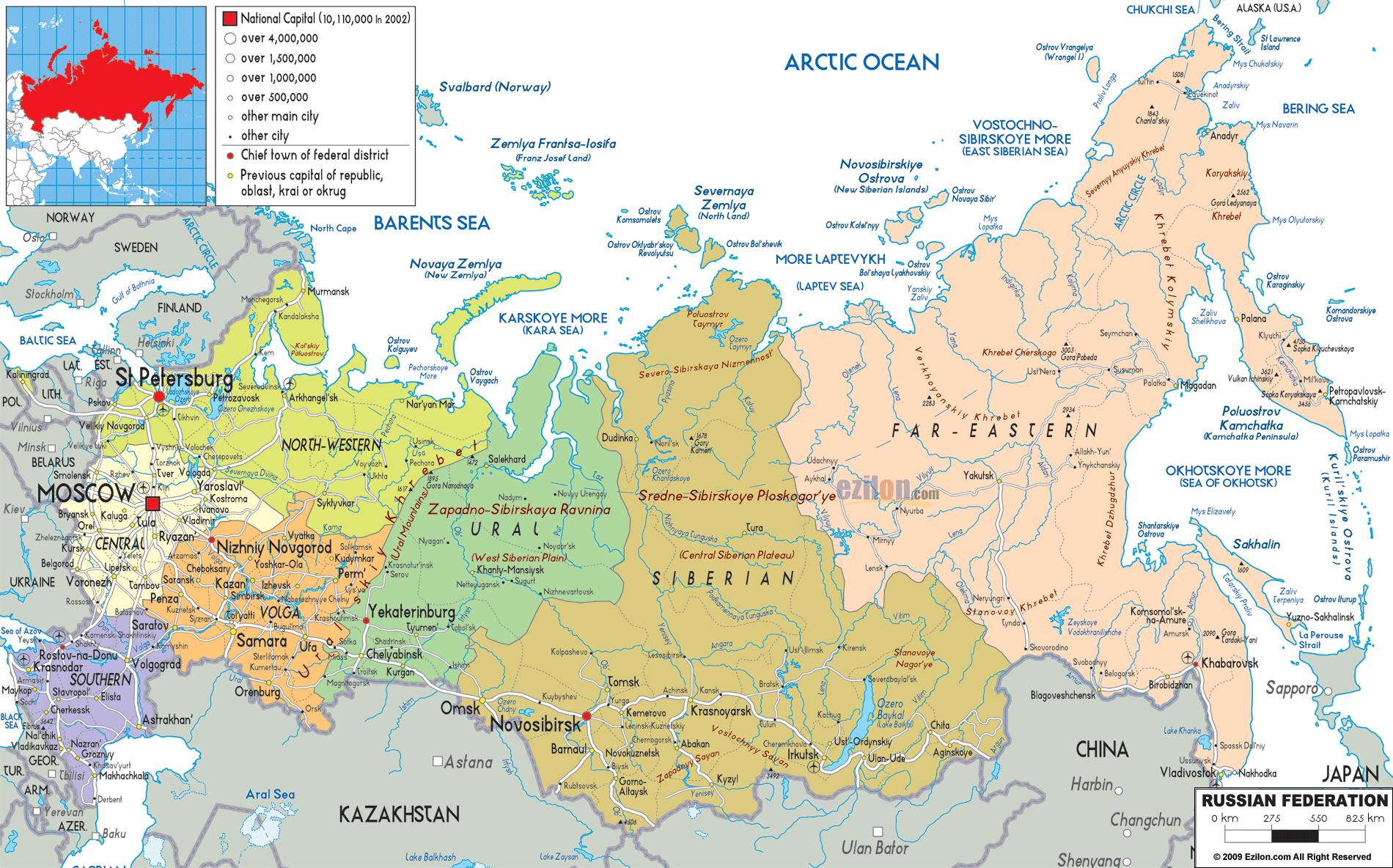 mapa-ruso-mapa-de-rusia-europa-del-este-europa