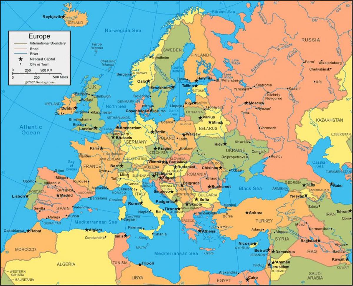 Rusia mapa de europa