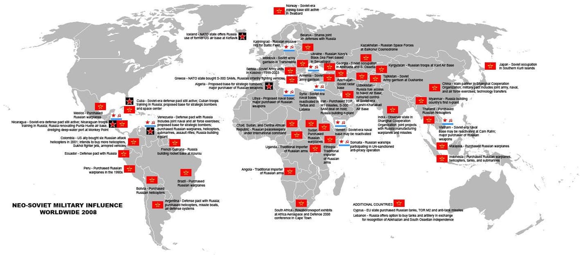mapa militar Soviética
