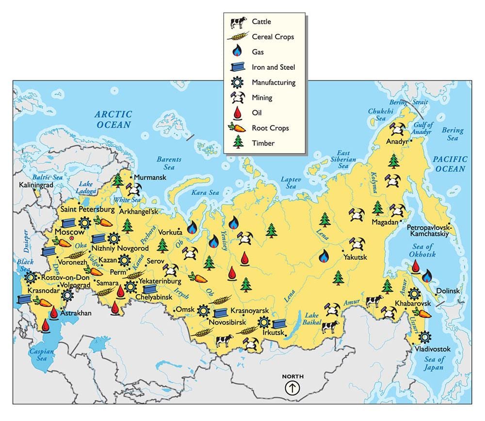 recurso de mapa de Rusia