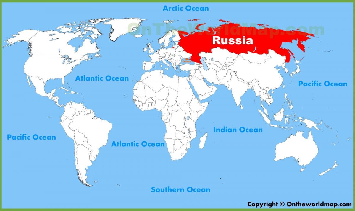 mapa del mundo de Rusia