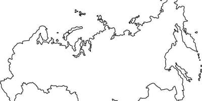 Rusia mapa de esquema