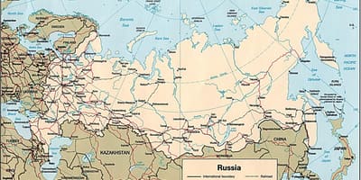El mapa de Rusia
