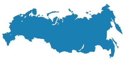 Mapa de Rusia vector