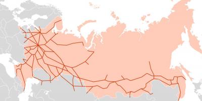 Mapa de Rusia transportes