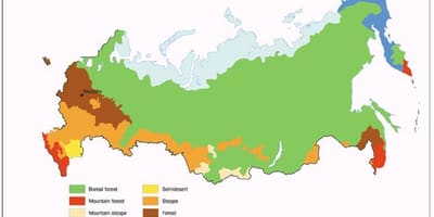 Tundra Rusia mapa