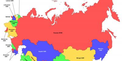 Rusia vs unión Soviética mapa