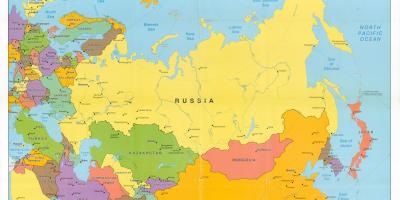 Mapa de la URSS vs Rusia